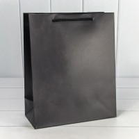 Пакет подарочный "Фактура-890" Чёрный 18*23*10 210г 1/20 1/360 Арт: 000890E/2