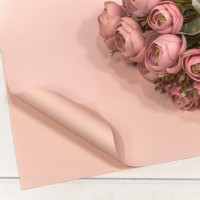 Плёнка в листах 55*55 (20 шт.) матовая "Корейская" 65мкм Розовый-4032 1/60 Арт: 1698/4032