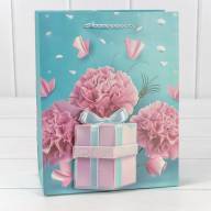 Пакет подарочный с 3D аппликацией "Гвоздики" (микс 260) 18*23*10 210г 1/20 1/360 Арт: 000260E - Пакет подарочный с 3D аппликацией "Гвоздики" (микс 260) 18*23*10 210г 1/20 1/360 Арт: 000260E