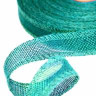 Лента Лен искусственный с проволокой 2,5см*25ярд Светло-бирюзовый 1/100 Арт: 5511-25/18 - Лента Лен искусственный с проволокой 2,5см*25ярд Светло-бирюзовый 1/100 Арт: 5511-25/18