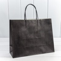 Пакет подарочный Крафт Чёрный 31,5*25*11,5 120г 1/20 1/240 Арт: 214CA/2