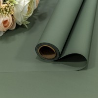 Плёнка 0,58*10м матовая "Корейская" 55мкм Серовато-зелёный 1/30 Арт: 1638/6183