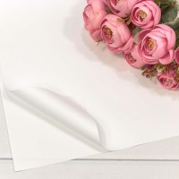 Плёнка в листах 60*60 (20 шт.) матовая "Корейская" 55мкм Белый 1/60 Арт: 1698/2