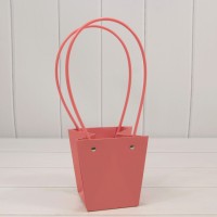 Пакет подарочный "Ваза для цветов" 13*10*13 Тёмно-розовый 1/10 1/250 Арт: 000586F/6