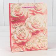 Пакет подарочный с тиснением "Цветы" (микс 113) 18*23*10 210г 1/20 1/360 Арт: 000113E - Пакет подарочный с тиснением "Цветы" (микс 113) 18*23*10 210г 1/20 1/360 Арт: 000113E