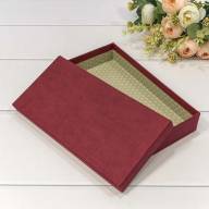 Коробка Прямоугольная 24*12*4 под кошелек Бордовый 1/120 Арт: 720310/7 - Коробка Прямоугольная 24*12*4 под кошелек Бордовый 1/120 Арт: 720310/7