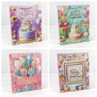 Пакет подарочный с тиснением (микс 114) 26*32*10 210г 1/20 1/240 Арт: 000114C - Пакет подарочный с тиснением (микс 114) 26*32*10 210г 1/20 1/240 Арт: 000114C