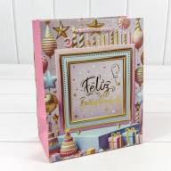 Пакет подарочный с тиснением (микс 114) 18*23*10 210г 1/20 1/360 Арт: 000114E - Пакет подарочный с тиснением (микс 114) 18*23*10 210г 1/20 1/360 Арт: 000114E