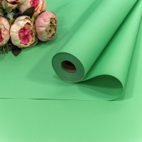 Плёнка 0,58*35м матовая "Корейская" 55мкм Салатовый 1/12 Арт: 1838/2255