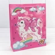 Пакет подарочный с 3D аппликацией "Единороги" (микс) 26*32*10 210г 1/20 1/240 Арт: 000333C - Пакет подарочный с 3D аппликацией "Единороги" (микс) 26*32*10 210г 1/20 1/240 Арт: 000333C