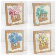 Пакет подарочный с 3D аппликацией "Цветы" (микс 115) 26*32*10 210г 1/20 1/240 Арт: 000115C - Пакет подарочный с 3D аппликацией "Цветы" (микс 115) 26*32*10 210г 1/20 1/240 Арт: 000115C