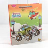 Пакет подарочный с 3D аппликацией "Детский" (микс 3) 26*32*10 1/20 1/240 Арт: 000107C - Пакет подарочный с 3D аппликацией "Детский" (микс 3) 26*32*10 1/20 1/240 Арт: 000107C