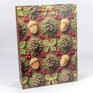 Пакет подарочный с блёстками "Новый год" (микс 565) 31*42*12 210г 1/20 1/120 Арт: 300565A - Пакет подарочный с блёстками "Новый год" (микс 565) 31*42*12 210г 1/20 1/120 Арт: 300565A