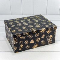Коробки Прямоугольные Набор 1/10 34*26*15,3 "Новый год"-0078 1/6 Арт: 730604/0078