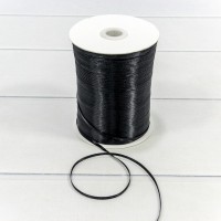 Лента Атласная Сатин (бобина) 0,3см*870ярд Чёрный 1/40 Арт: 595-03/39