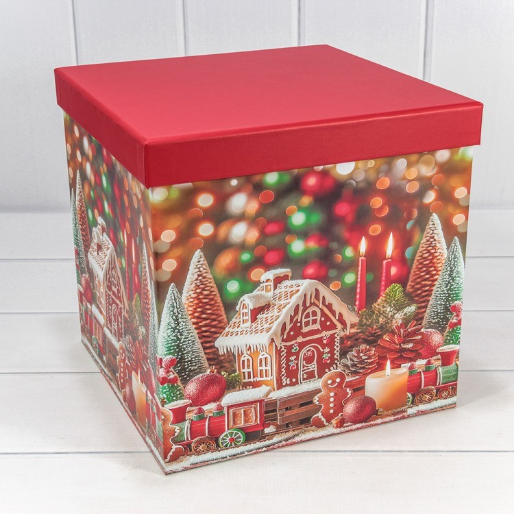 Коробки Куб Набор 1/10 26,5*26,5*26,5 "Новый год"-3004 1/4 Арт: 730601/3004