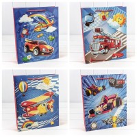 Пакет подарочный с 3D аппликацией "Детский" (микс 317) 26*32*10 210г 1/20 1/240 Арт: 000317C