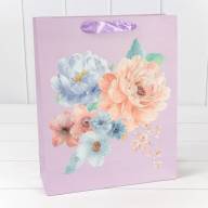 Пакет подарочный с блёстками "Цветы акварель" (микс) 26*32*13 210г 1/20 1/240 Арт: 000197C - Пакет подарочный с блёстками "Цветы акварель" (микс) 26*32*13 210г 1/20 1/240 Арт: 000197C