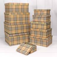 Коробки Прямоугольные Набор 1/10 34*26*15,3 "Клетка" Жёлтый 1/6 Арт: 721604/1438 - Коробки Прямоугольные Набор 1/10 34*26*15,3 "Клетка" Жёлтый 1/6 Арт: 721604/1438