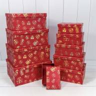 Коробки Прямоугольные Набор 1/10 34*26*15,3 &quot;Новый год&quot;-0080 1/6 Арт: 730604/0080 - Коробки Прямоугольные Набор 1/10 34*26*15,3 "Новый год"-0080 1/6 Арт: 730604/0080