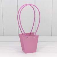 Пакет подарочный "Ваза для цветов" 12,5*12*8 Светло-сиреневый 1/10 1/200 Арт: 000171H/23