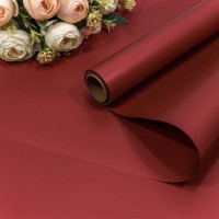 Плёнка 0,58*10м матовая "Корейская" 55мкм Красно-коричневый 1/30 Арт: 1638/704