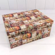 Коробки Прямоугольные Набор 1/10 34*26*15,3 "Ретровелосипеды" 1/6 Арт: 721604/1142 - Коробки Прямоугольные Набор 1/10 34*26*15,3 "Ретровелосипеды" 1/6 Арт: 721604/1142