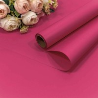 Плёнка 0,58*10м матовая "Корейская" 55мкм Малиново-розовый-7424 1/30 Арт: 1638/7424