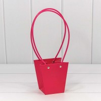 Пакет подарочный "Ваза для цветов" 12,5*12*8 Малиновый 1/10 1/200 Арт: 000171H/25