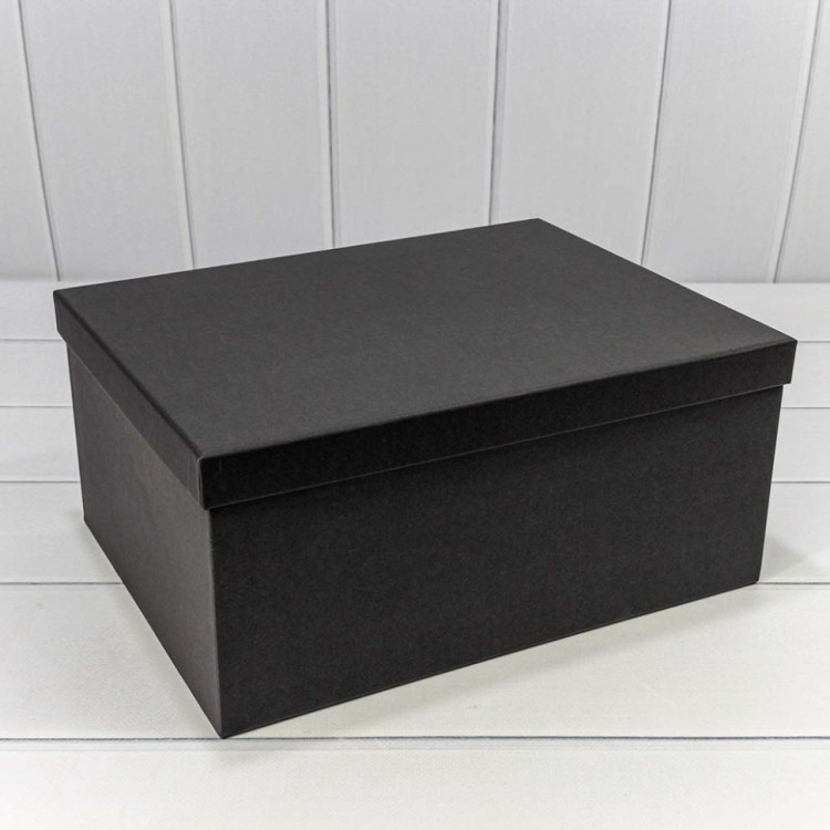 Коробки Прямоугольные Набор 1/10 34*26*15,3 Крафт Чёрный 1/6 Арт: 721604/1952