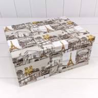 Коробки Прямоугольные Набор 1/10 34*26*15,3 "Виды Парижа" 1/6 Арт: 721604/553 - Коробки Прямоугольные Набор 1/10 34*26*15,3 "Виды Парижа" 1/6 Арт: 721604/553