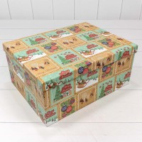 Коробки Прямоугольные Набор 1/10 34*26*15,3 "Merry Christmas" 1/6 Арт: 730604/1691
