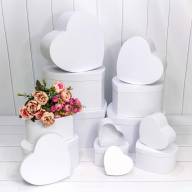 Коробки "Сердце" Набор 1/12 36*34,1*20,1 Белый 1/2 Арт: 7211201/417 - Коробки "Сердце" Набор 1/12 36*34,1*20,1 Белый 1/2 Арт: 7211201/417