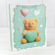 Пакет подарочный с тиснением "Мишки" (микс) 26*32*10 210г 1/20 1/240 Арт: 000314C - Пакет подарочный с тиснением "Мишки" (микс) 26*32*10 210г 1/20 1/240 Арт: 000314C