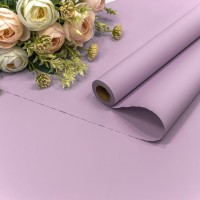 Плёнка 0,58*10м матовая "Корейская" 55мкм Сиреневый 1/30 Арт: 1638/263