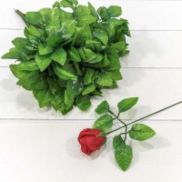 Стебель для розы с листьями 34см 1/50 1/3000 Арт: 420050/1