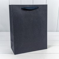 Пакет подарочный Крафт Синий 25,5*33*12,5 230г 1/20 1/240 Арт: 000187C