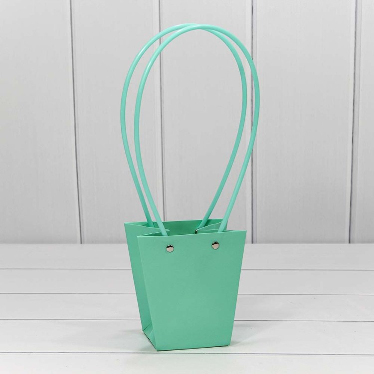 Пакет подарочный "Ваза для цветов" 12,5*12*8 Тиффани 1/10 1/200 Арт: 000171H/3