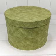 Коробки Круглые Набор 1/8 32*21 &quot;Текстура&quot; Зелёный 1/4 Арт: 7218001/0039 - Коробки Круглые Набор 1/8 32*21 "Текстура" Зелёный 1/4 Арт: 7218001/0039
