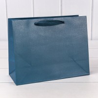 Пакет подарочный Крафт Синий 23*18*10 180г 1/10 1/360 Арт: 000222EA/2188