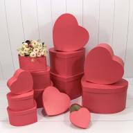 Коробки "Сердце" Набор 1/12 36*34,1*20,1 Коралловый 1/2 Арт: 7211201/1910 - Коробки "Сердце" Набор 1/12 36*34,1*20,1 Коралловый 1/2 Арт: 7211201/1910