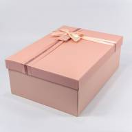 Коробки Прямоугольные Набор 1/3 39*28*14 с бантом Розовый 1/12 Арт: 720821/1 - Коробки Прямоугольные Набор 1/3 39*28*14 с бантом Розовый 1/12 Арт: 720821/1