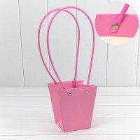 Пакет подарочный "Ваза для цветов" 12,5*12*8 Лиловый 1/10 1/200 Арт: 000171H/34