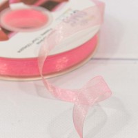 Лента Органза 1,5см*100ярд Ярко-розовый 1/18 1/72 Арт: 559-15/1004
