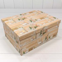 Коробки Прямоугольные Набор 1/10 34*26*15,3 "Олени" 1/6 Арт: 730604/1672