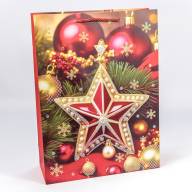 Пакет подарочный с блёстками "Новый год" (микс 559) 31*42*12 210г 1/20 1/120 Арт: 300559A - Пакет подарочный с блёстками "Новый год" (микс 559) 31*42*12 210г 1/20 1/120 Арт: 300559A