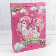 Пакет подарочный с 3D аппликацией "Единороги" (микс) 30*41,5*12 210г 1/20 1/120 Арт: 000333A - Пакет подарочный с 3D аппликацией "Единороги" (микс) 30*41,5*12 210г 1/20 1/120 Арт: 000333A