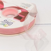 Лента Органза 1,5см*100ярд Светло-розовый 1/18 1/72 Арт: 559-15/1043