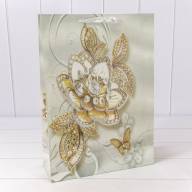 Пакет подарочный с блёстками "Цветы" (микс 202) 32*45*12 230г 1/20 1/120 Арт: 000202A - Пакет подарочный с блёстками "Цветы" (микс 202) 32*45*12 230г 1/20 1/120 Арт: 000202A