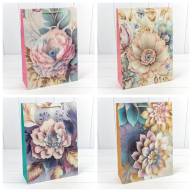 Пакет подарочный с 3D аппликацией "Цветы" (микс 257) 30*41,5*12 210г 1/20 1/80 Арт: 000257A - Пакет подарочный с 3D аппликацией "Цветы" (микс 257) 30*41,5*12 210г 1/20 1/80 Арт: 000257A